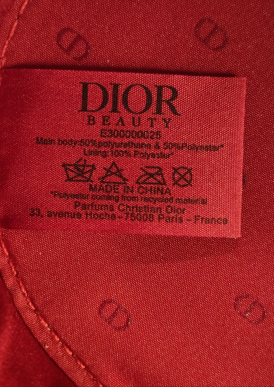 Dior Red Patent Leather Cosmetic Crossbody Bag with Gold Chain -NEW - Picture 6 of 9